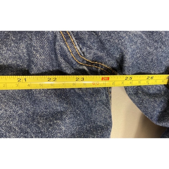 AUTHENTIC LEVIS Size 44 Reg Made in USA Sherpa Lined Denim Jacket VTG 1980’s - Picture 11 of 12